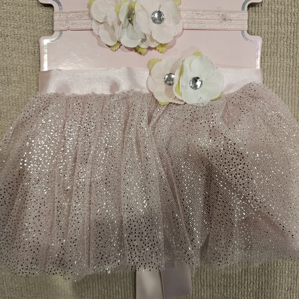 Pink Sparkle Tutu Headband